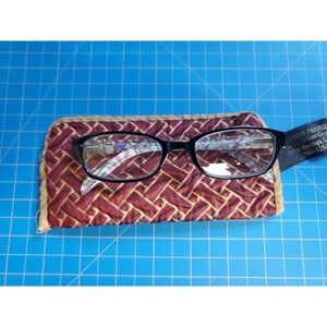 Retro Style Women's Reading Glasses with Case +1.25 Spring Hinges Palm Springs